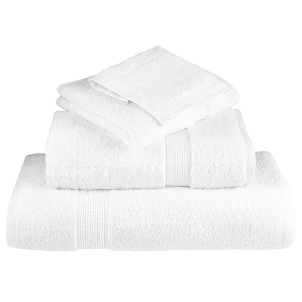 vidaXL Serviettes de sauna de qualité supérieure SOLUND 4 pcs blanc