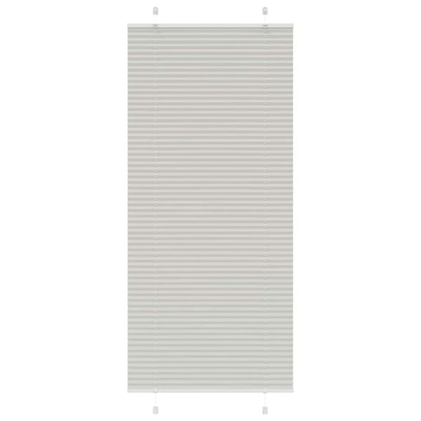 vidaXL Store pliss&eacute; gris clair 95x200 cm largeur du tissu 94,4 cm