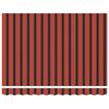 vidaXL Auvent r&eacute;tractable automatique orange et marron 3x2,5 m