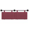 vidaXL T&ecirc;te de lit suspendue Uni Bordeaux 130 x 55 x 5 cm tissu