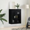 vidaXL Armoire murale noir 69,5x34x90 cm