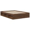 vidaXL Cadre de lit sans matelas ch&ecirc;ne marron 120x200 cm