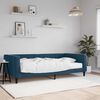 vidaXL Lit de jour avec matelas bleu 100x200 cm velours