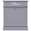 vidaXL Armoire &agrave; chaussures Gris 50 x 28 x 58 cm Bois de Paulownia