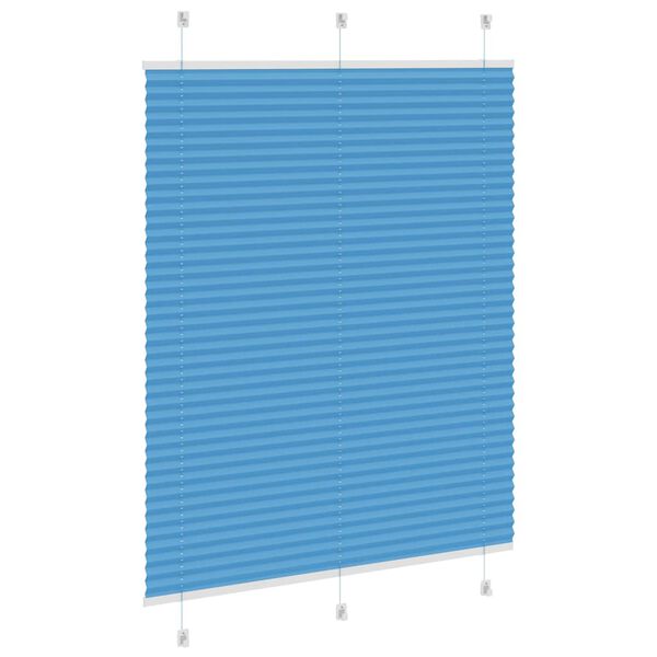 vidaXL Store plissé bleu 110x100 cm largeur du tissu 109,4cm polyester