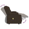 vidaXL Fauteuil inclinable porte-gobelets 4 places marron similicuir