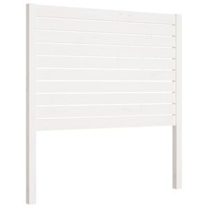 vidaXL T&ecirc;te de lit Blanc 96x4x100 cm Bois massif de pin