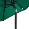 vidaXL Parasol de jardin avec m&acirc;t en acier vert 225x225x212 cm