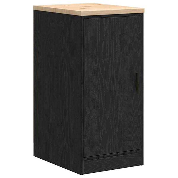 vidaXL Armoire de rangement de garage noir 40x51x85 cm bois de pin