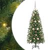 vidaXL Sapin de No&euml;l artificiel avec 150 LED Vert 120 cm PE et PVC