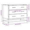 vidaXL Commode chêne fumé 70x41x56 cm bois d'ingénierie