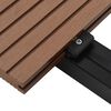 vidaXL Planche de terrasse 4 pcs Marron Clair WPC