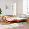 vidaXL Lit de jour et lit gigogne sans matelas 90x190 cm bois massif