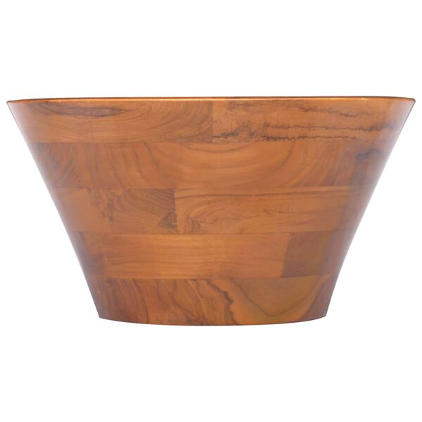 vidaXL Lavabo Bois de teck massif Φ40x20 cm