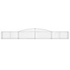 vidaXL Paniers à gabions arqués 7 pcs 400x50x40/60 cm Fer galvanisé