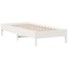 vidaXL Cadre de lit sans matelas blanc 75x190 cm bois de pin massif
