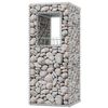 vidaXL Jardinière/Poteau de panier gabion 2 pcs Acier 50x50x120 cm