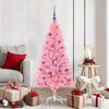 vidaXL Sapin de Noël avec 150 LED avec support Rose 150 cm PVC
