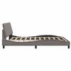 vidaXL Cadre de lit sans matelas Hanko taupe 180x200 cm tissu