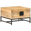 vidaXL Table basse 67x67x45 cm Bois de manguier massif