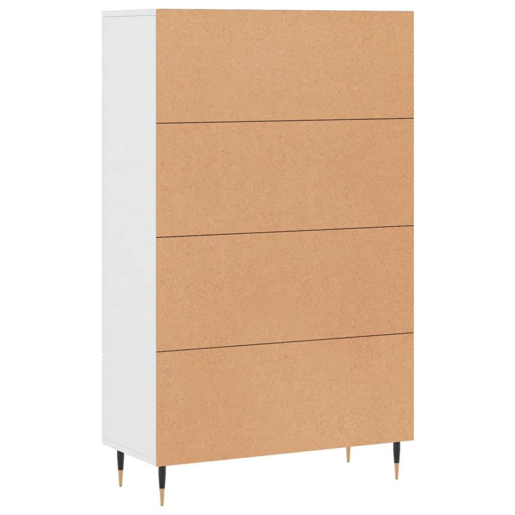 vidaXL Buffet haut blanc 69,5x31x115 cm bois d'ingénierie