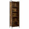 vidaXL Biblioth&egrave;que 55,5 x 33 x 174 cm Bois d'ing&eacute;nierie Ch&ecirc;ne fum&eacute;
