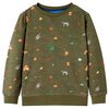 vidaXL Sweatshirt pour enfants kaki 140