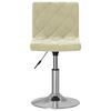 vidaXL Tabouret de bar Cr&egrave;me Velours
