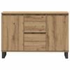 vidaXL Buffet chêne artisanal 101,5x35x70 cm bois d'ingénierie