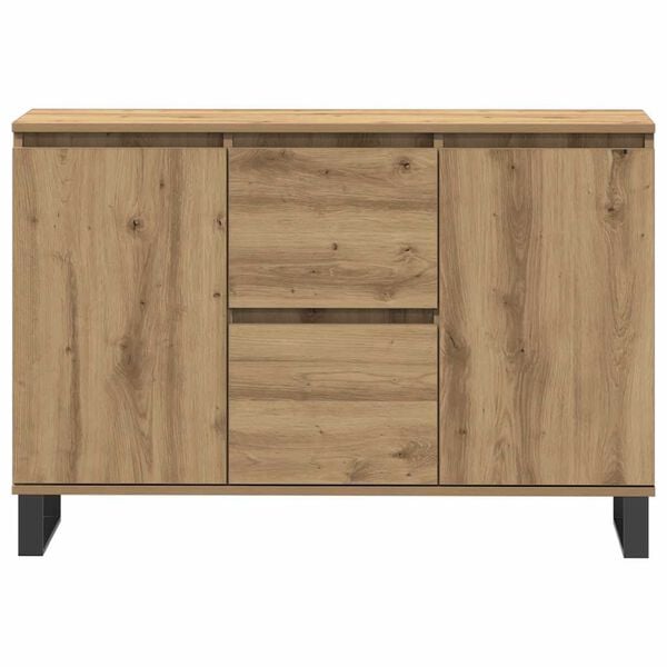 vidaXL Buffet chêne artisanal 101,5x35x70 cm bois d'ingénierie