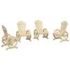 vidaXL Chaises de jardin Adirondack lot de 4 bois de sapin massif