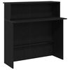 vidaXL Bureau de réception Chêne noir 180 x 50 x 103,5 cm Bois d'ingénierie