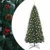vidaXL Sapin de No&euml;l artificiel &agrave; charni&egrave;res avec boules 500 cm