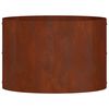 vidaXL Anneau de jardini&egrave;re 5 pcs Marron 30 x 30 x 20 cm Acier patin&eacute;