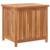 vidaXL Bo&icirc;te de rangement de jardin 60x50x58 cm Bois de teck solide