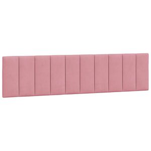 vidaXL Coussin de t&ecirc;te de lit Hanko rose 200 cm velours