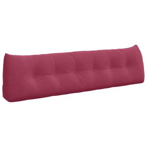 vidaXL Coussin de Dos Bordeaux 180 x 24 x 50 cm Velours