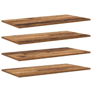 vidaXL &Eacute;tag&egrave;re &agrave; livres 4 pcs Marron 80 x 40 x 1,5 cm