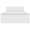 vidaXL Lit de Rangement Blanc pur 140 x 200 cm Cuir synthétique