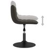 vidaXL Tabouret de bar Gris fonc&eacute; Velours