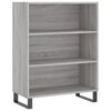 vidaXL Buffet sonoma gris 69,5x32,5x180 cm bois d'ing&eacute;nierie