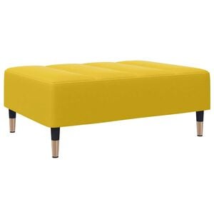 vidaXL Repose-pied jaune 77x55x31 cm velours