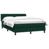 vidaXL Sommier &agrave; lattes de lit et matelas vert fonc&eacute; 160x220cm velours