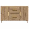 vidaXL Buffet chêne artisanal 100x36x60 cm bois d'ingénierie