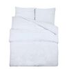 vidaXL Ensemble de housse de couette Blanc 140x200 cm Microfibre