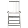 vidaXL Chaises inclinables de jardin lot de 2 et coussins Bois acacia