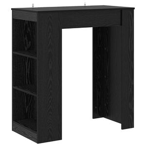 vidaXL Table de bar 95 x 47 x 103,5 cm Bois d'ing&eacute;nierie Ch&ecirc;ne noir