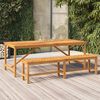 vidaXL Table &agrave; manger de jardin 200x90x74 cm bois d'acacia solide