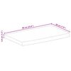 vidaXL Dessus de table à bord vivant 60x20x3,8 cm bois massif manguier