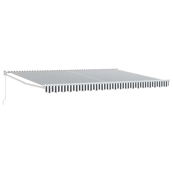 vidaXL Auvent r&eacute;tractable anthracite et blanc 4,5x3 m tissu/aluminium